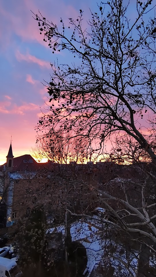 A sunset in Berlin - Bernauerstraße if you are interested.